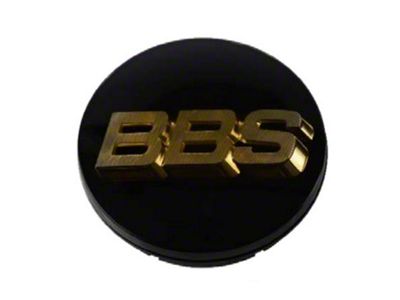 BBS Center Cap 56mm Black/Gold 56.24.012 - 56.24.002G