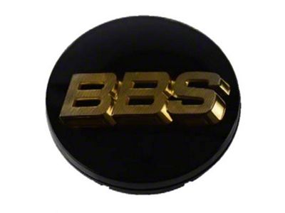 BBS Center Cap 70.6mm Black/Gold 3-tab