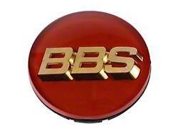 BBS Center Cap - 70mm Red w/ Gold 3D Logo - 56.24.126