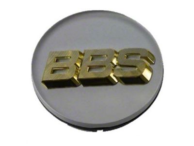 BBS Center Cap 70.6mm White/Gold 3-tab - 56.24.190