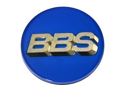 BBS Center Cap 70.6mm Blue/Gold 3-Tab - 56.24.206