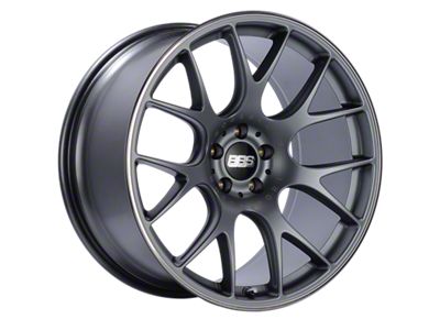BBS CH-R Satin Titanium with Polished Rim Protector Wheel; 20x10.5; 25mm Offset