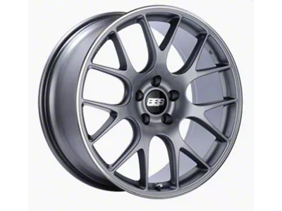 BBS CH-R Satin Titanium with Polished Rim Protector Wheel; 20x8.5; 40mm Offset