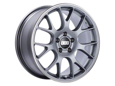BBS CH-R Satin Titanium with Polished Rim Protector Wheel; 18x8.5; 38mm Offset