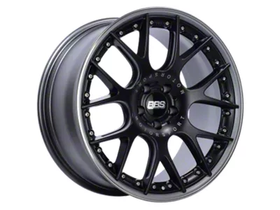 BBS CH-RII Satin Black with Platinum Rim Protector Wheel; 20x8.5; 32mm Offset