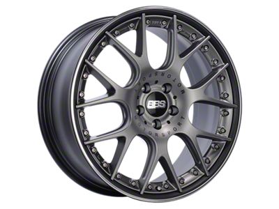 BBS CH-RII Satin Platinum with Black Lip and Polished Rim Protector Wheel; 20x8.5; 32mm Offset