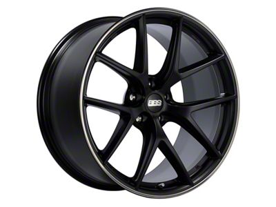 BBS CI-R Satin Black with Polished Rim Protector Wheel; 20x11.5; 52mm Offset