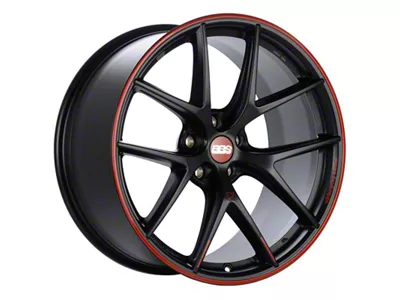 BBS CI-R Satin Black with Red Lip Wheel; 19x8.5; 35mm Offset