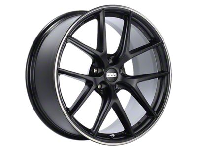 BBS CI-R Satin Black with Polished Rim Protector Wheel; 20x9.5; 40mm Offset