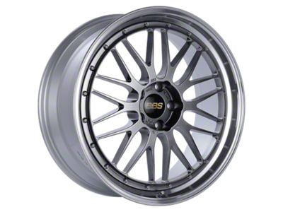 BBS LM Diamond Black with a Diamond Cut Machined Lip Wheel; 18x8.5; 38mm Offset