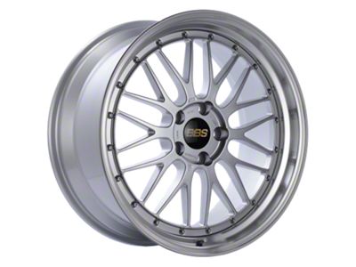 BBS LM Diamond Silver with a Diamond Cut Machined Lip Wheel; 18x8.5; 38mm Offset