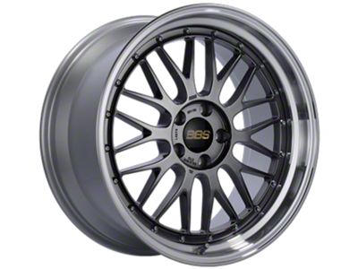 BBS LM Diamond Black with a Diamond Cut Machined Lip Wheel; 19x9.5; 35mm Offset