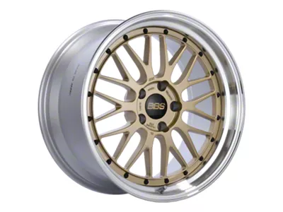BBS LM Gold with a Diamond Cut Machined Lip Wheel; 20x11; 24mm Offset