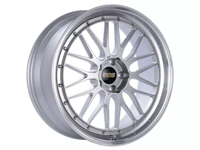 BBS LM Diamond Silver with a Diamond Cut Machined Lip Wheel; 21x9; 32mm Offset