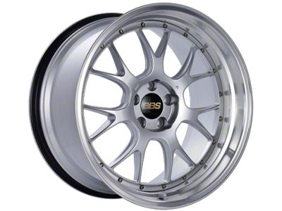 BBS LM-R Diamond Silver with a Diamond Cut Machined Lip Wheel; 19x8.5; 43mm Offset