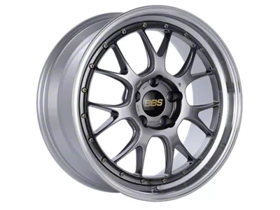 BBS LM-R Diamond Black with a Diamond Cut Machined Lip Wheel; 19x8.5; 32mm Offset