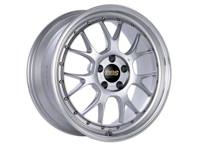 BBS LM-R Diamond Silver with a Diamond Cut Machined Lip Wheel; 19x8.5; 38mm Offset