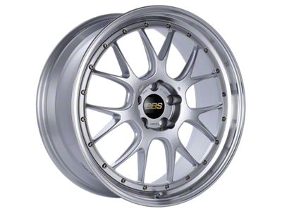 BBS LM-R Diamond Silver with a Diamond Cut Machined Lip Wheel; 21x9; 32mm Offset