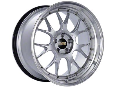 BBS LM-R Diamond Silver with a Diamond Cut Machined Lip Wheel; 20x11; 20mm Offset
