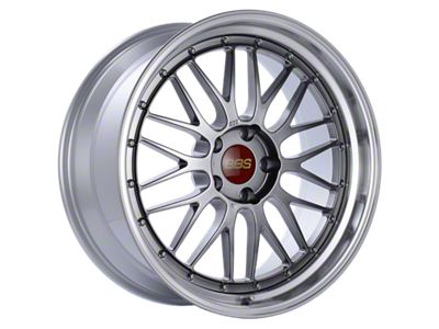 BBS LM Diamond Black with a Diamond Cut Machined Lip Wheel; 20x9; 15mm Offset