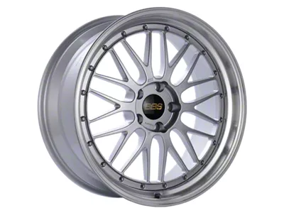 BBS LM Diamond Silver with a Diamond Cut Machined Lip Wheel; 19x8.5; 32mm Offset