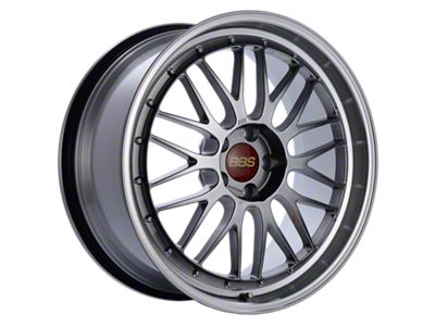 BBS LM Diamond Black with a Diamond Cut Machined Lip Wheel; 20x9.5; 40mm Offset