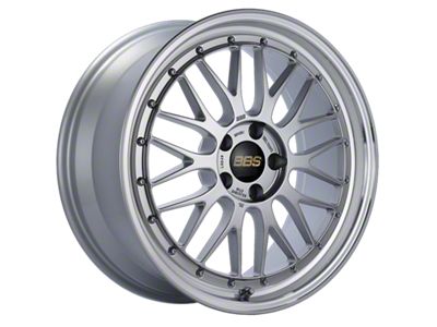 BBS LM Diamond Silver with a Diamond Cut Machined Lip Wheel; 19x8.5; 48mm Offset