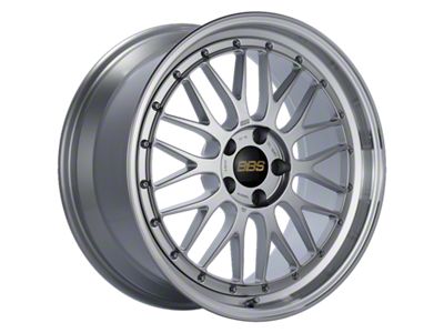 BBS LM Diamond Silver with a Diamond Cut Machined Lip Wheel; 19x9; 42mm Offset
