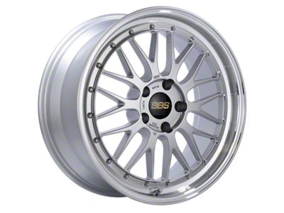BBS LM Diamond Silver with a Diamond Cut Machined Lip Wheel; 20x10; 45mm Offset