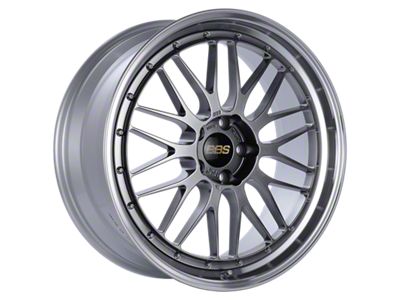 BBS LM Diamond Black with a Diamond Cut Machined Lip Wheel; 21x9; 32mm Offset