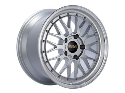 BBS LM Diamond Silver with a Diamond Cut Machined Lip Wheel; 18x10; 65mm Offset