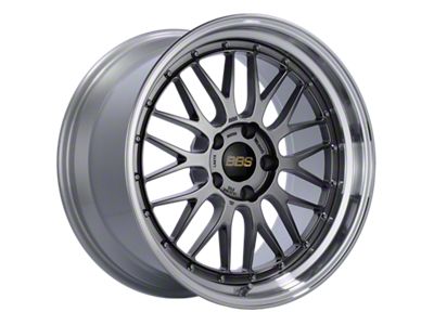 BBS LM Diamond Black with a Diamond Cut Machined Lip Wheel; 19x10; 25mm Offset