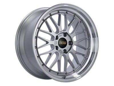 BBS LM Diamond Silver with a Diamond Cut Machined Lip Wheel; 19x11; 50mm Offset
