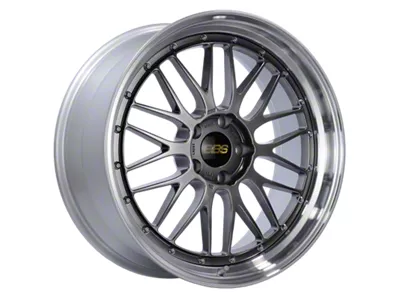 BBS LM Diamond Black with a Diamond Cut Machined Lip Wheel; 20x9; 20mm Offset