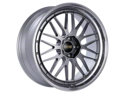 BBS LM Diamond Black with a Diamond Cut Machined Lip Wheel; 20x10.5; 35mm Offset