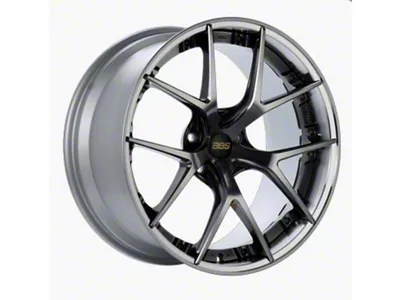 BBS RI-S Diamond Black with a Diamond Cut Machined Lip Wheel; 20x9; 25mm Offset