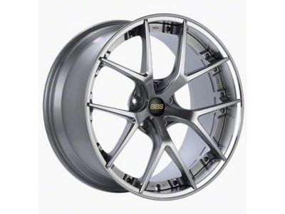BBS RI-S Diamond Silver with a Diamond Cut Machined Lip Wheel; 20x9; 25mm Offset