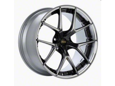 BBS RI-S Diamond Black with a Diamond Cut Machined Lip Wheel; 20x10; 34mm Offset