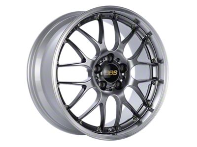 BBS RS-GT Diamond Black with a Diamond Cut Machined Lip Wheel; 19x9.5; 38mm Offset