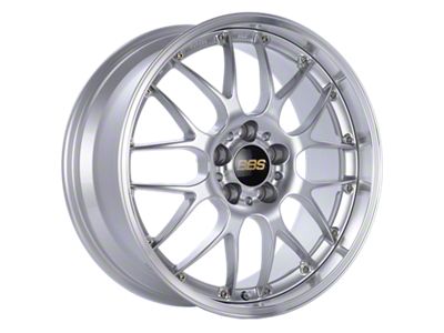 BBS RS-GT Diamond Silver with a Diamond Cut Machined Lip Wheel; 19x9.5; 38mm Offset