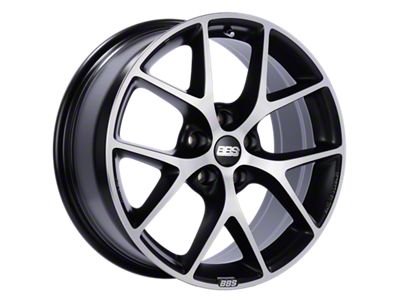 BBS SR Satin Black with Diamond Cut Face Wheel; 19x8.5; 45mm Offset
