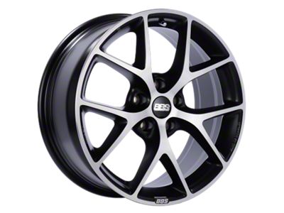 BBS SR Satin Black with Diamond Cut Face Wheel; 19x8.5; 35mm Offset