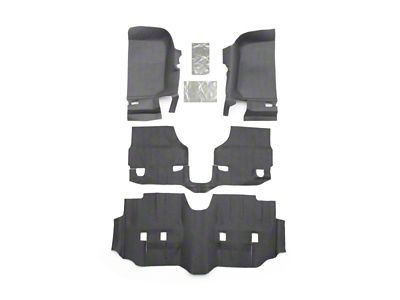 BedRug 07-16 Jeep JK Unlimited 4Dr Front 4pc BedTred Floor - BTJK07F4