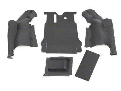 BedRug 07-10 Jeep JK 2Dr Rear 5pc BedTred Cargo Kit - BTJK07R2