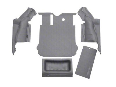 BedRug 11-16 Jeep JK Unlimited 4Dr Rear 5pc Cargo - BTJK11R4