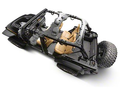 BedRug 18-23 Jeep JL 4 Door 4pc Rear Cargo Kit - BRJL18R4