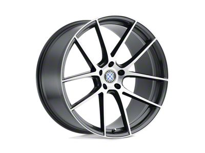 Beyern Ritz Gloss Gunmetal with Brushed Face Wheel; 17x9; 20mm Offset