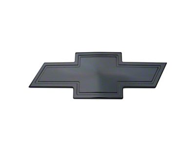 T-REX Grilles Billet Bowtie Emblem; Aluminum; Black; 1 Pc; Bolt-On; w/Border; - 19114B