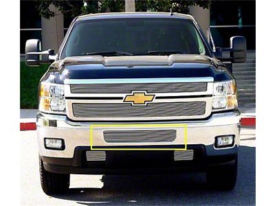T-REX Grilles Billet Bumper Grille, Polished, Aluminum, 2 Pc, Bolt-On - 25114