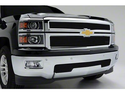 T-REX Grilles Billet Grille Overlay/Bolt On - 2 Pc. All Black - 21120B